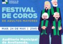 Los adultos mayores comparten su canto en un nuevo Festival coral en Avellaneda.